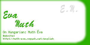 eva muth business card